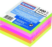 DONAU samolepicí bloček, 76 x 76 mm, 400 listů, mix neonových barev_2 (1)