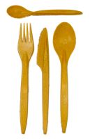 Lžička EKO kompozit dřevo/plast WPC 13,5 cm 100 ks_2 (2)