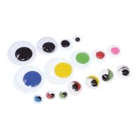 APLI MOVING EYES - oči kulaté, Jumbo pack, 600 ks, samolepicí, mix velikostí a barev (1)