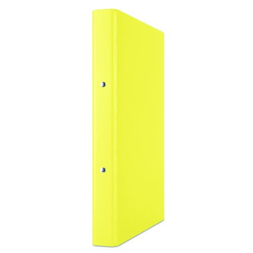 Pořadač 2-kroužek A4 3,5cm PP žlutý Donau