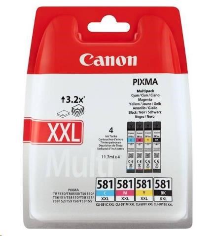 Canon CLI-581XXL BK/C/M/Y MULTI, originál