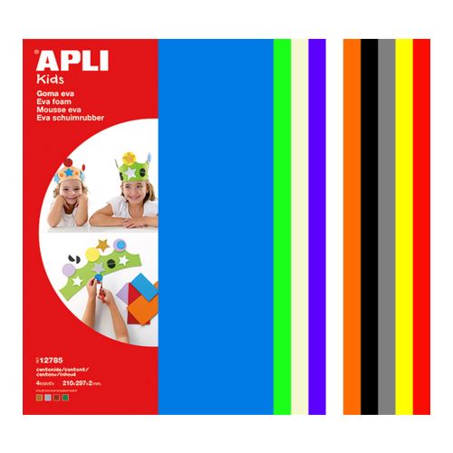 APLI pěnovka, 210 x 297 mm, mix barev