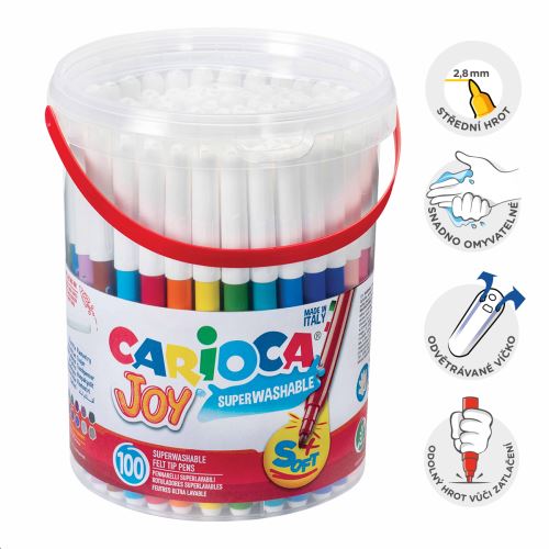 Carioca fixy Joy, 100 ks, mix barev