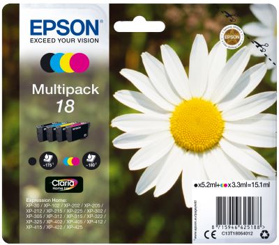 Epson Multipack 4-colours 18 Claria Home Ink, originál