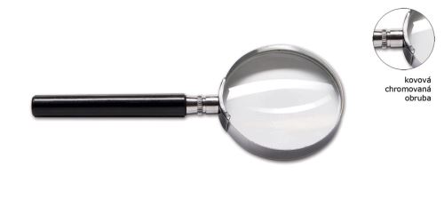 Lupa 40 mm průměr, kovová obruba