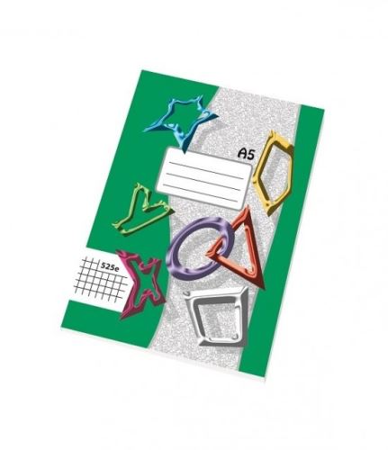 Sešit 525R A5 20 listů čtvereček recykl