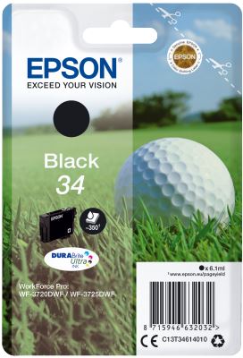 Epson Singlepack Black 34 DURABrite Ultra Ink, originál