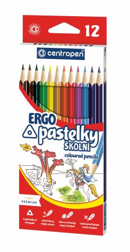 Centropen pastelky trojhranné 9521/12 sada 12 ks