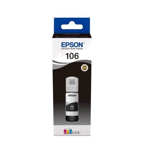 106 EcoTank Photo Black ink bottle, originál