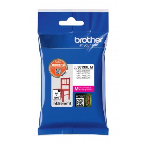 Brother LC-3619XLM (inkoust magenta, 1500 str.), originál