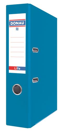 Pákový pořadač LIFE  A4 7,5 cm, neonově modrý DONAU