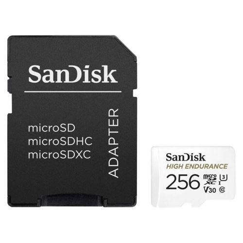 SanDisk High Endurance microSDXC 256GB + adaptér