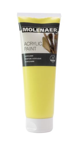 Akrylová barva MOLENAER 250 ml  žlutá