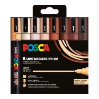 Posca sada popisovačů PC-5M, PORTRAIT COLOURS, 1,8 - 2,5 mm, mix pleťových tónů (8 ks)