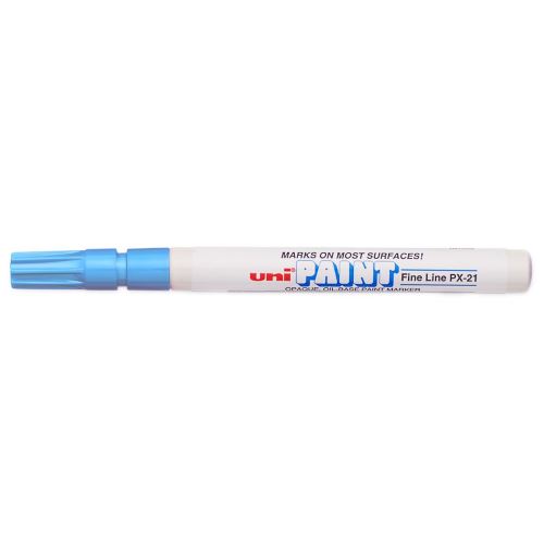 Popisovač UNI PX-21 PAINT Fine 0,8-1,2 mm sv. modrý