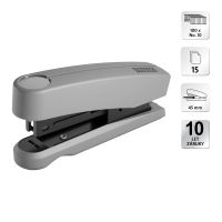 Sešívačka Novus B 10 Professional Color ID 2.0, 15 listů, šedá