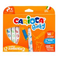 Carioca fixy Baby 2+, kulatý hrot, 12 ks, mix barev (1)