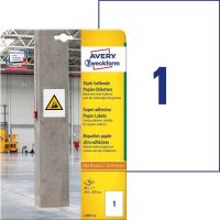 Etikety  210 x 297 mm s vysokou lepivostí AVERY Zweckform