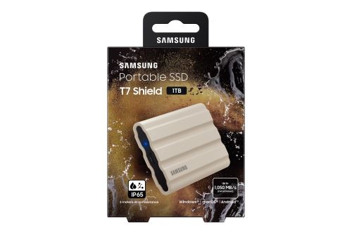 Samsung T7 Shield/1TB/SSD/Externí/2.5"/Béžová/3R
