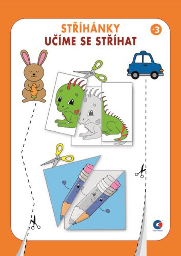 Omalovánka  - A4 - Stříhánky, Učíme se stříhat