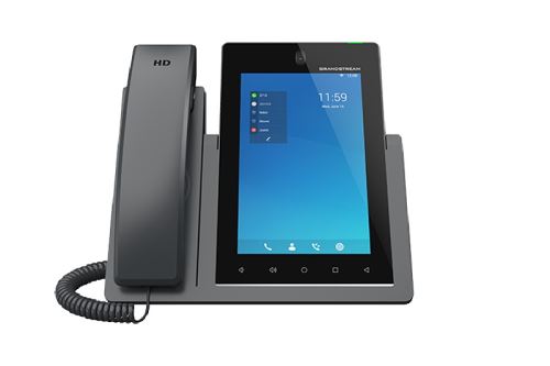 Grandstream GXV3470 SIP video telefon 7" IPS bar.dotyk.displ., Android11, 16 SIP úč. BT, W