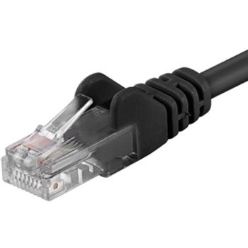 PremiumCord Patch kabel UTP RJ45-RJ45 CAT6 0.5m černá