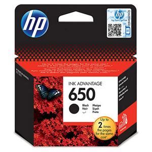 HP 650 černá inkoustová kazeta, CZ101AE, originál