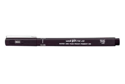 Popisovač UNI PIN005-200 liner  0,05 mm černý