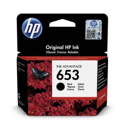 HP 653 černá inkoustová náplň (3YM75AE), originál