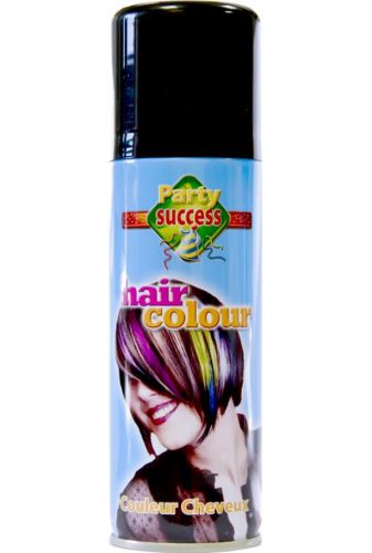 Party Success Hair Colour barevný lak na vlasy ČERNÝ 125 ml sprej