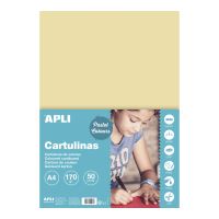 APLI barevný papír, A4, 170 g, krémový