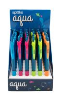Spoko ReLeaf kuličkové pero - Aqua, modrá náplň, displej, mix barev_2 (6)