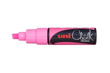 UNI PWE-8K křídový popisovač, 8 mm, fluo růžový (1)