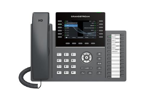Grandstream GRP2636 SIP telefon, 4.3" TFT bar. displej, 6SIP účtů, 24 pr. tl. , 2x1Gb, WiF