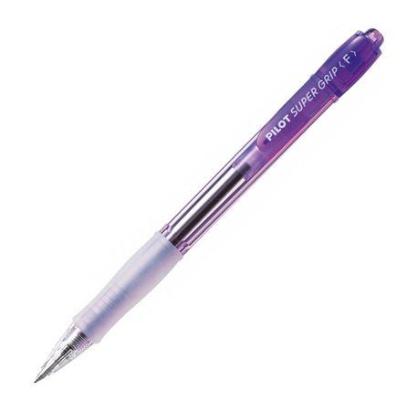 Kuličkové pero Pilot Super Grip NEON fialové hrot 0,7  stopa 0,22 mm