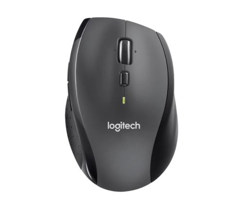 Logitech Marathon M705/Kancelářská/Optická/Pro praváky/Bezdrátová USB/Černá
