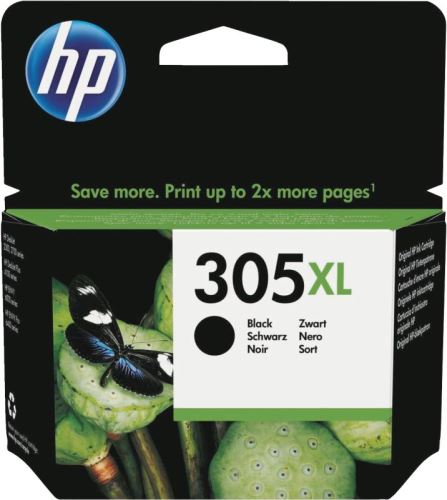 HP 305XL černa inkoustová  kazeta, 3YM62AE, originál