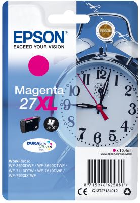 Epson Singlepack Magenta 27XL DURABrite Ultra Ink, originál